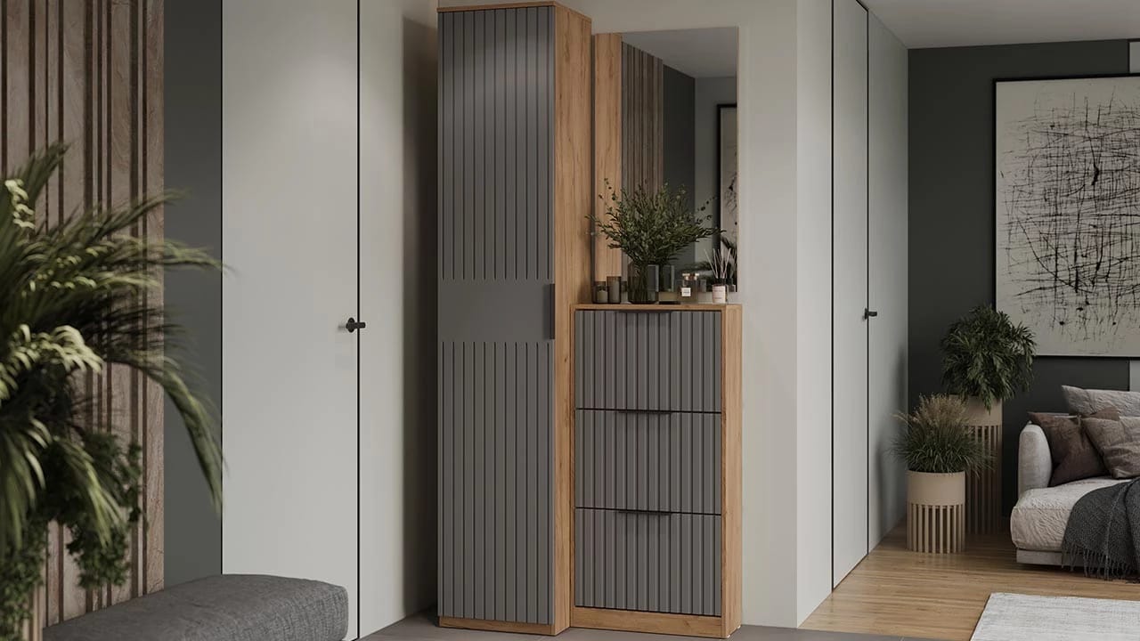 ХИЛТОН (дуб крафт золотой/графит матовый) - фото 8