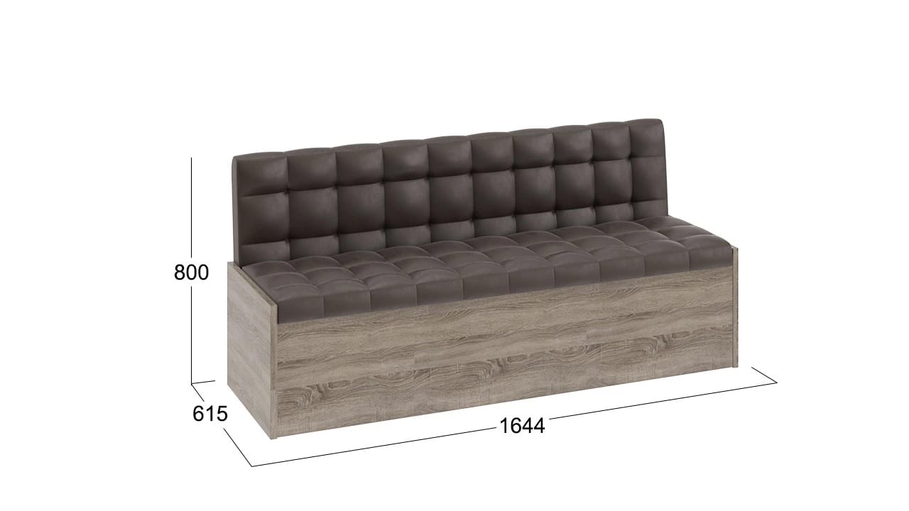 ФОРЕСТ (дуб сонома трюфель/кожзам коричневый) - фото 2