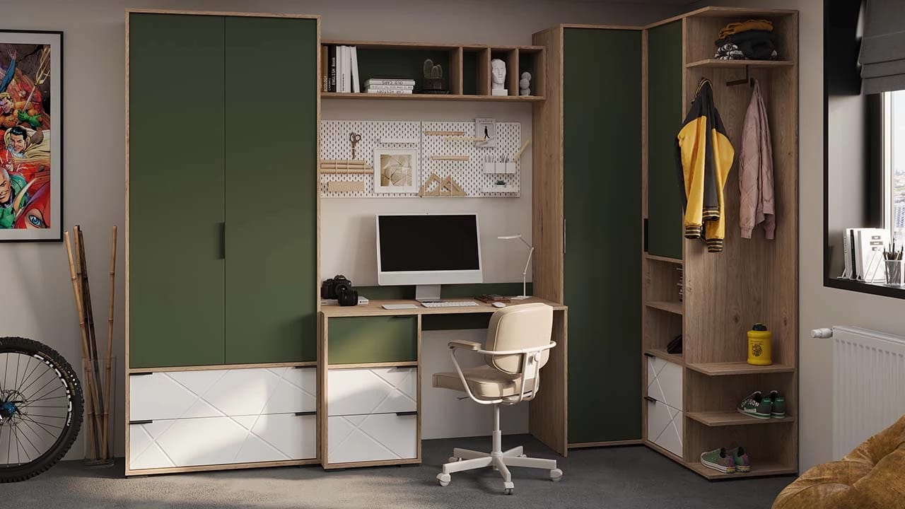 ЛЕО (Гикори джексон/Дымчатый зеленый) - фото 6