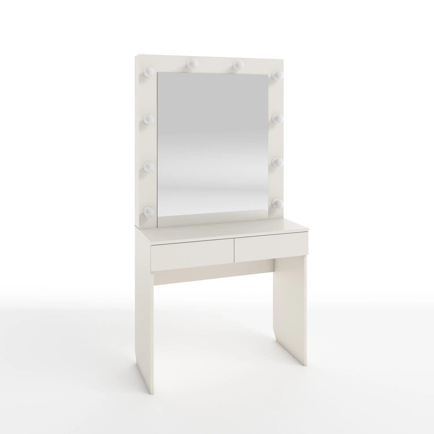 СТОЛ ТУАЛЕТНЫЙ С ЛАМПОЧКАМИ (ТИП 2) 900Х420Х1750ММ (тэффи (легкий шелк)) - фото 1