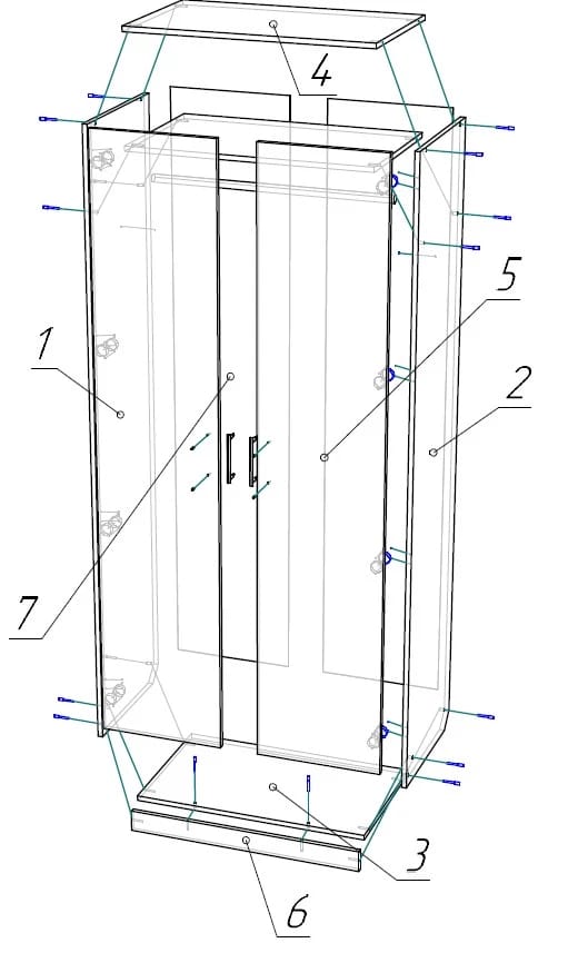 АРТУР-3 (белый шагрень) - фото 3