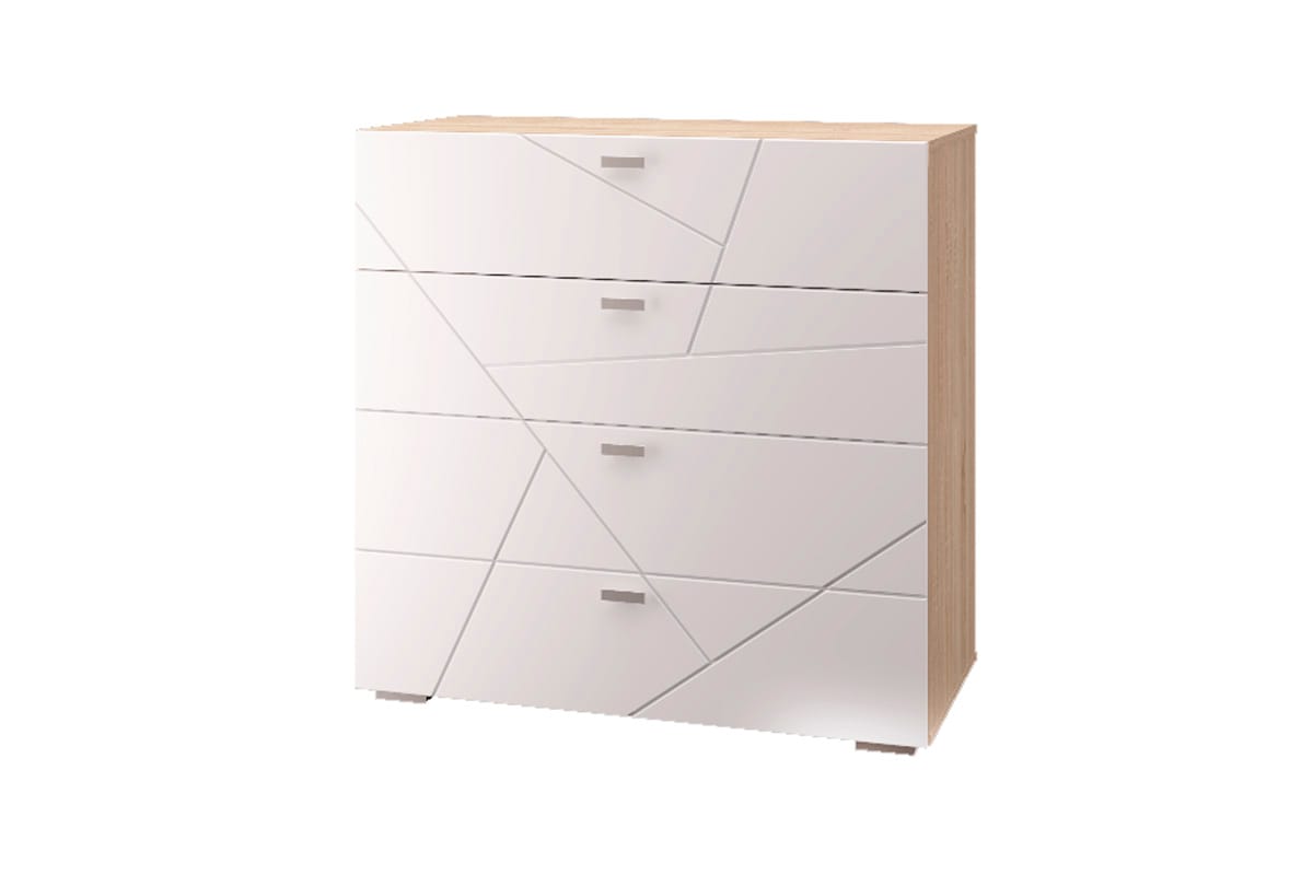 СКАЙЛАЙН (дуб сонома светлый/ белый шагрень) - фото 1