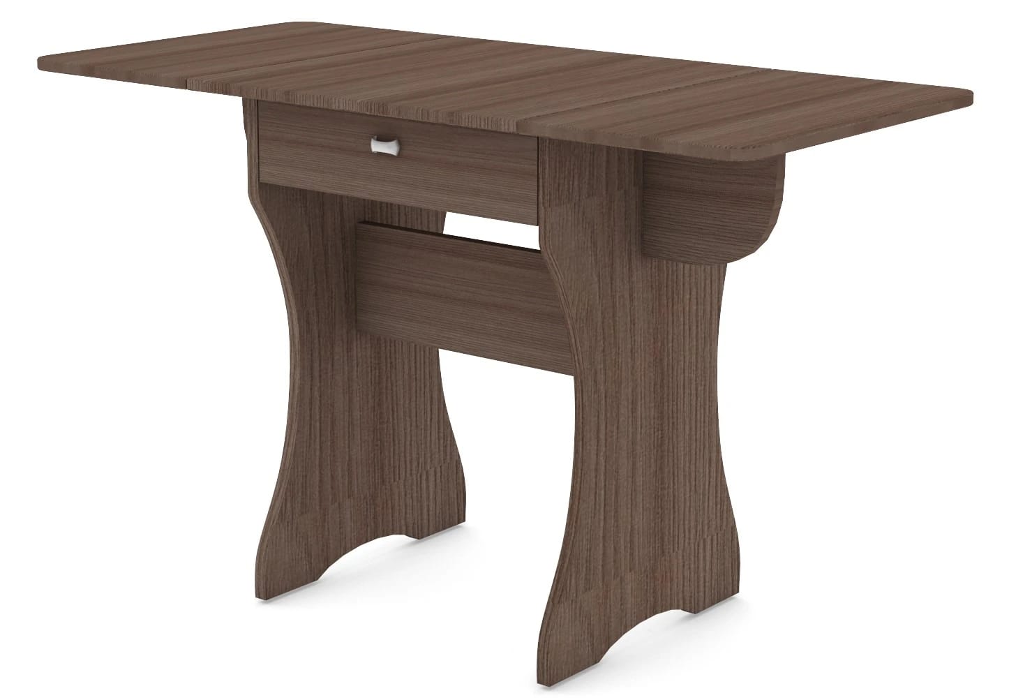 СТОЛ РАСКЛАДНОЙ С ЯЩИКОМ 600/1200*570*750 (шимо темный) - фото 6