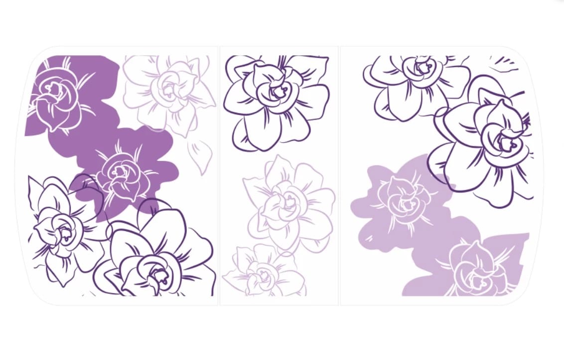 БОСТОН-3 ((опора брифинг)/(Виолет/белый) фотопечать) - фото 2