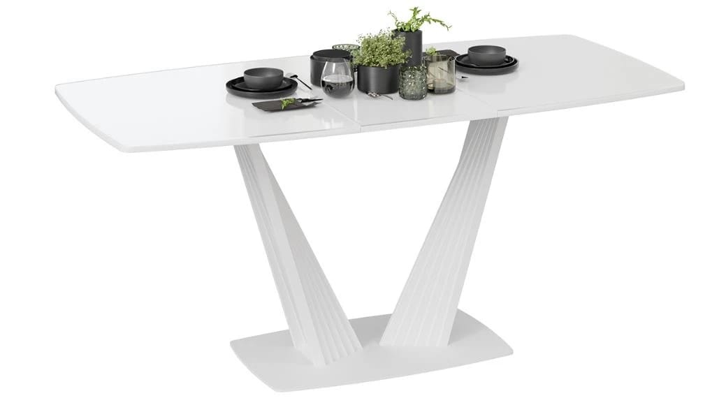 ФАБИО (белый матовый/стекло глянцевое белое) - фото 4