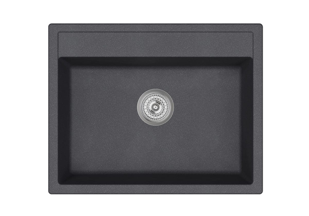 EMAR ГРАНИТ EMQ-1640.Q МОЙКА ВРЕЗНАЯ 640*510 (морион) - фото 1