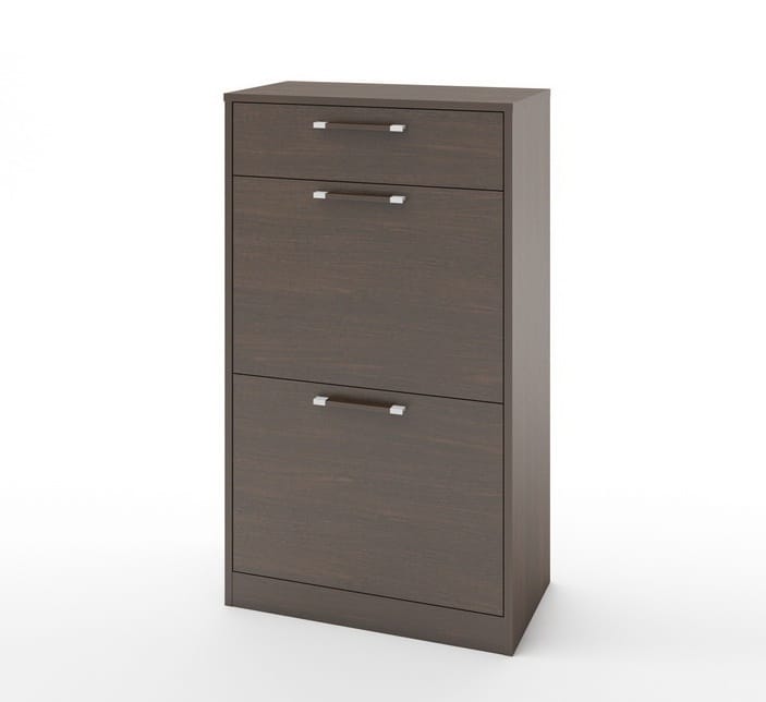 ТУМБА ПОД ОБУВЬ (АРТ. ТО-3) (600*330*1036ММ) (венге темный) - фото 1