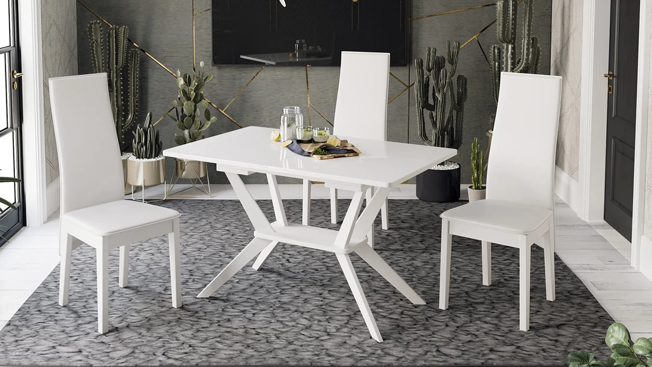 МУРАНО (белый/стекло белый глянец) - фото 4