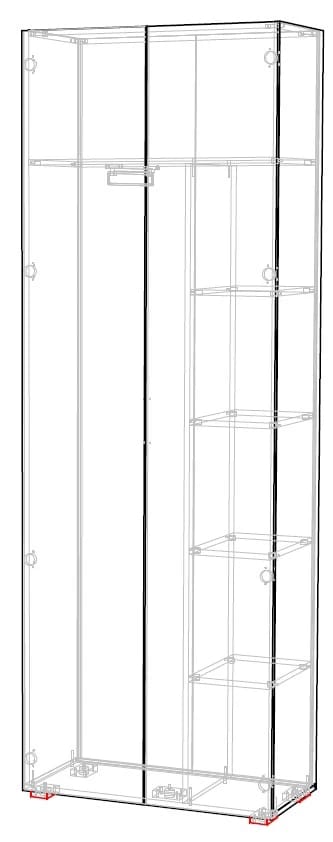 ОСЛО (OSLO) (белый (легкий шелк)/ ручка СА-6, цвет - черный) - фото 5