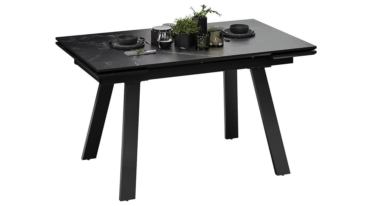 ДЭКСТОН (Черный муар/Керамика матовая черный мрамор) - фото 1