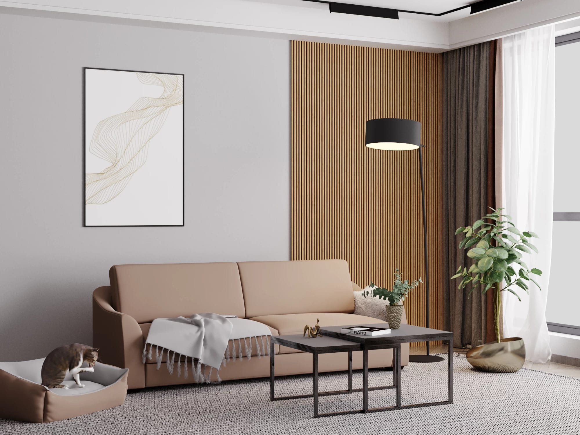 ТЕТРИС (ЛДСП/МЕТАЛЛ Черный/ЛДСП Графит серый (0001/0097)) - фото 4