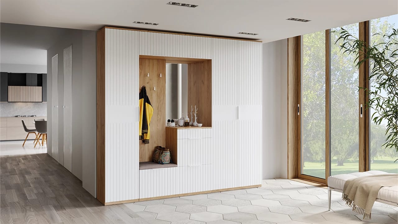 ХИЛТОН (Дуб Крафт золотой/Белый матовый) - фото 4