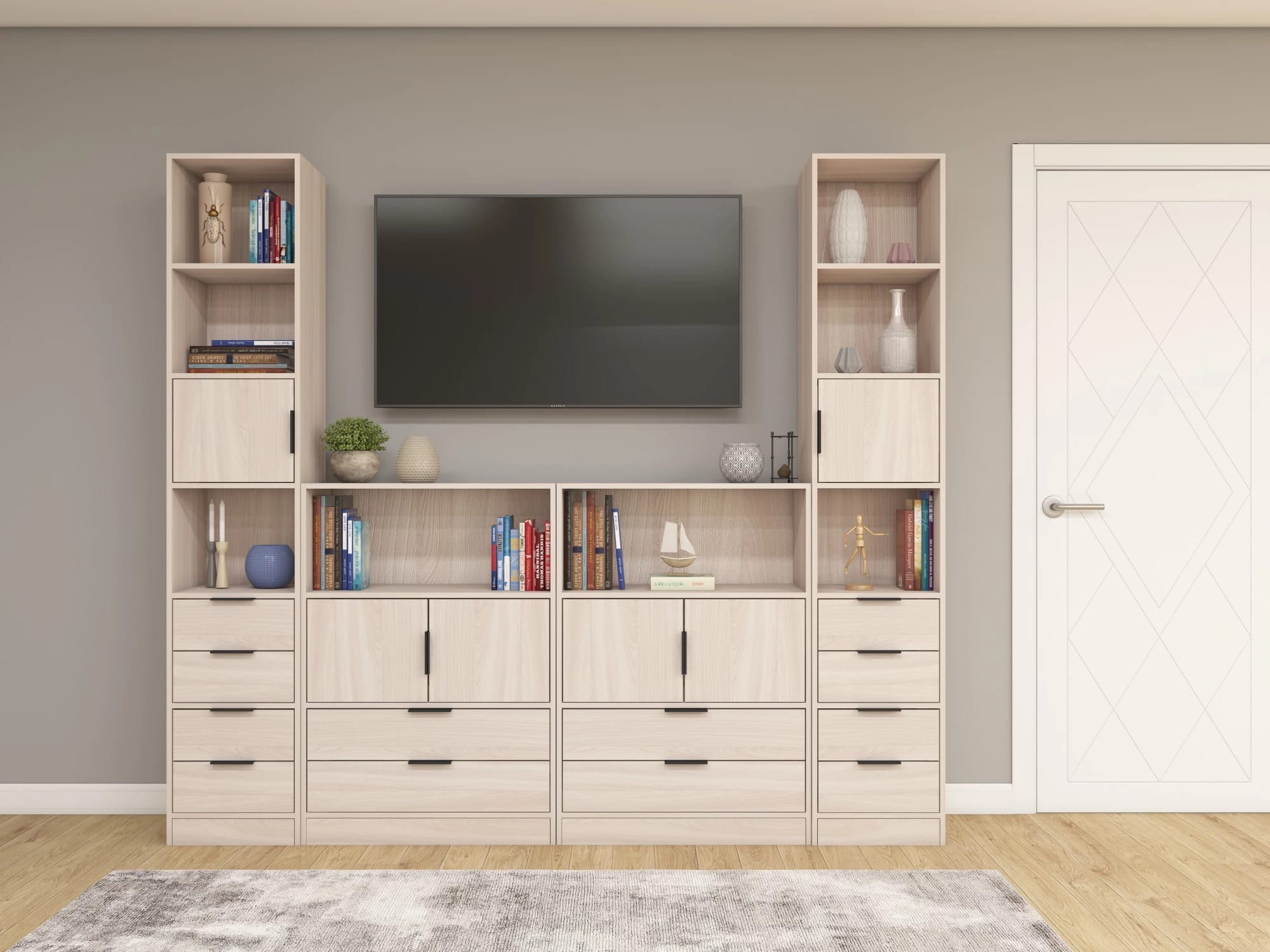 СМАРТ (ясень светлый/ручка АЛДИ СА-1,128 мм, цвет черный) - фото 2