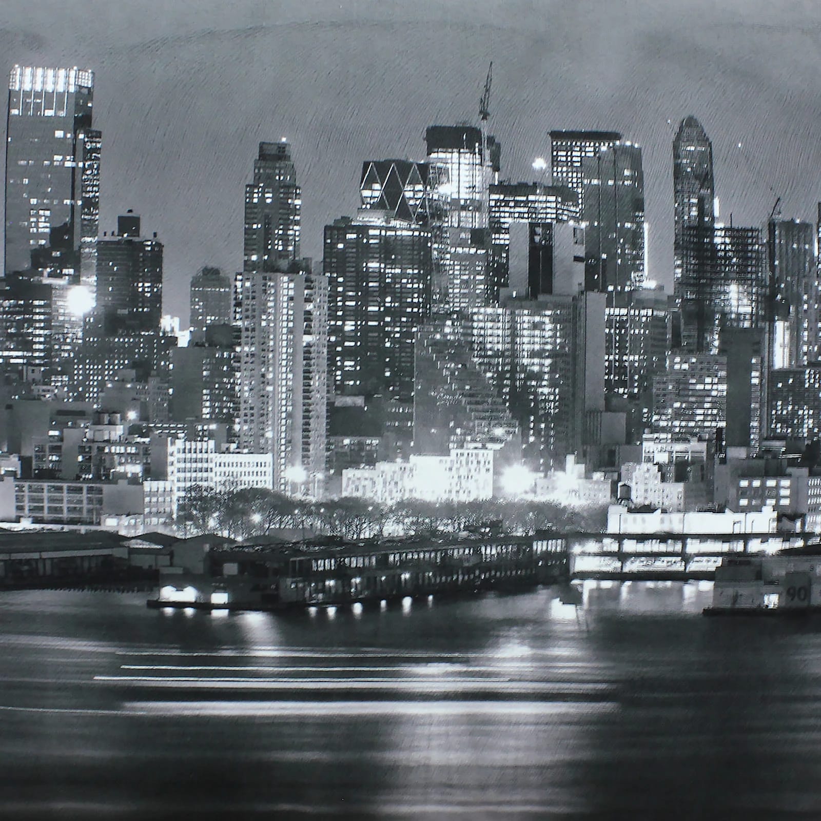 БЛЮЗ-1 (Хаки 05 серый, Купон Ночной город ч/б 0070.02) - фото 12