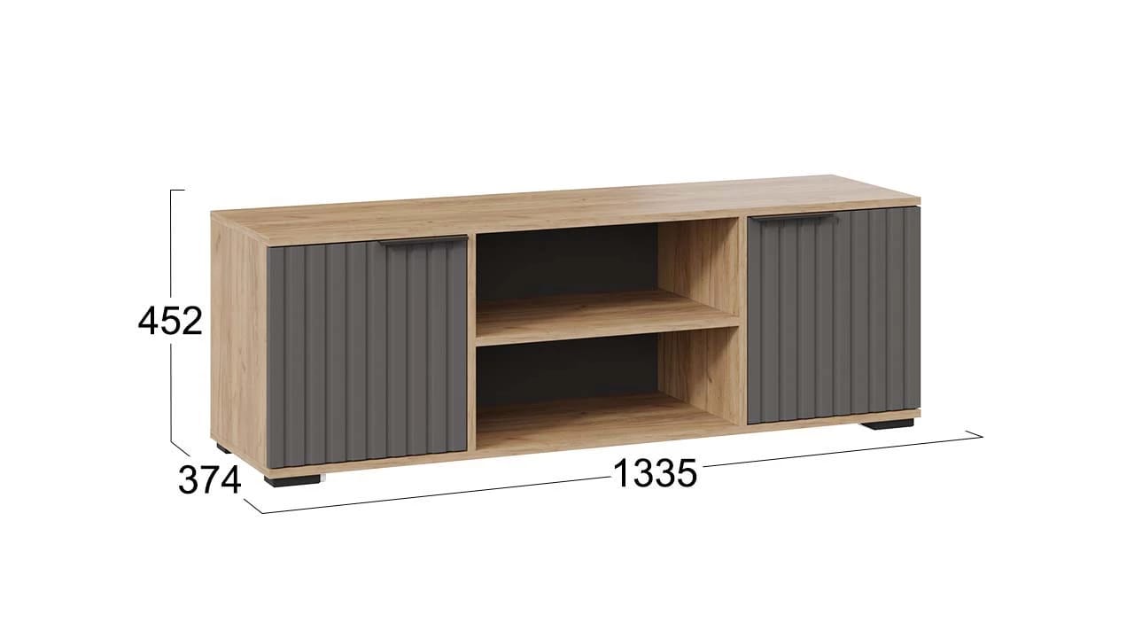 ХИЛТОН (Дуб крафт золотой/Графит матовый) - фото 3