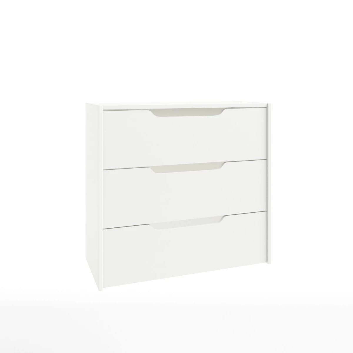 БЛОК ЯЩИКОВ ДЛЯ СЕКЦИИ 768*354 ММ (3 ЯЩ.) РАСКОМПЛЕКТ (450) (белый шагрень) - фото 1