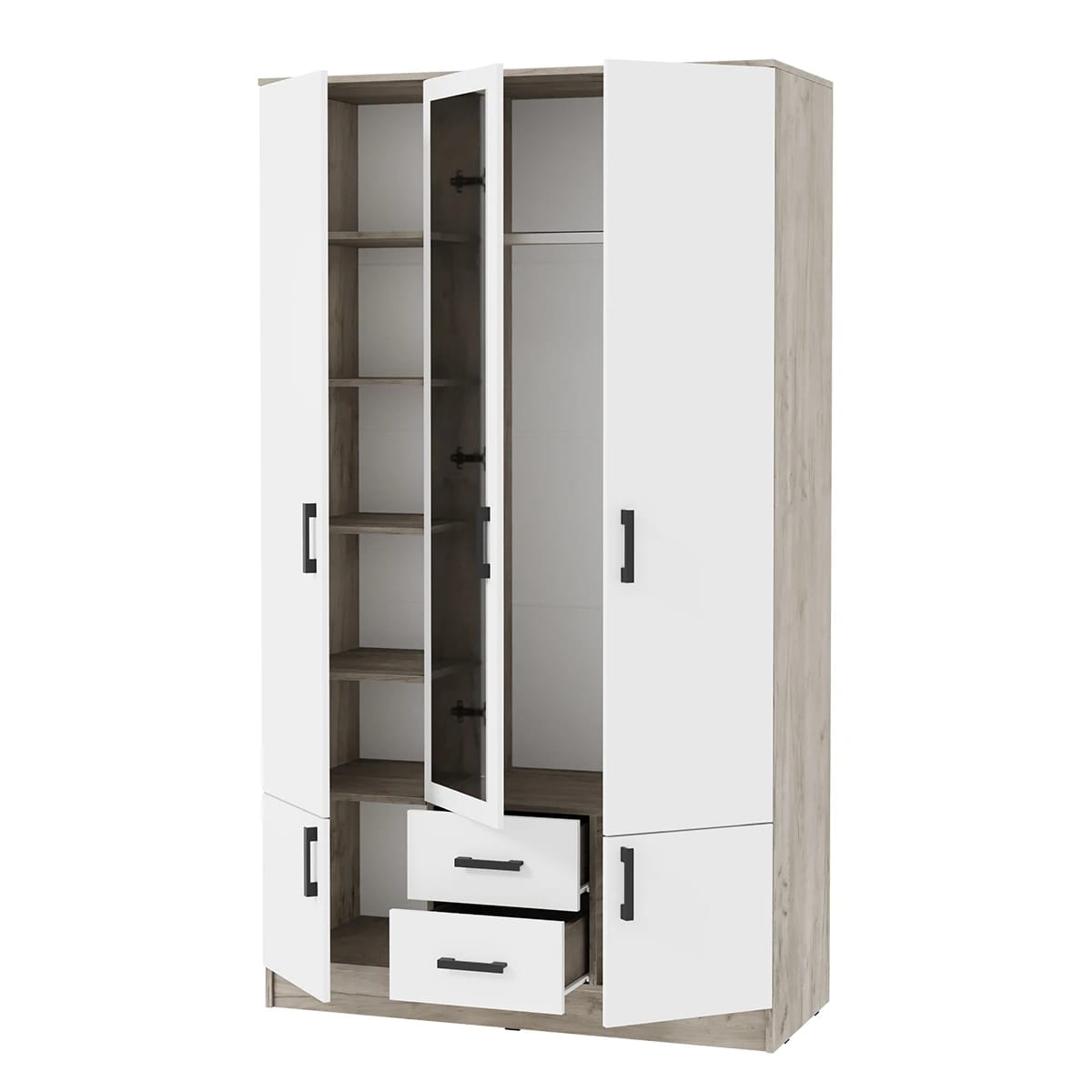 РОНДА (дуб крафт серый/белый) - фото 5