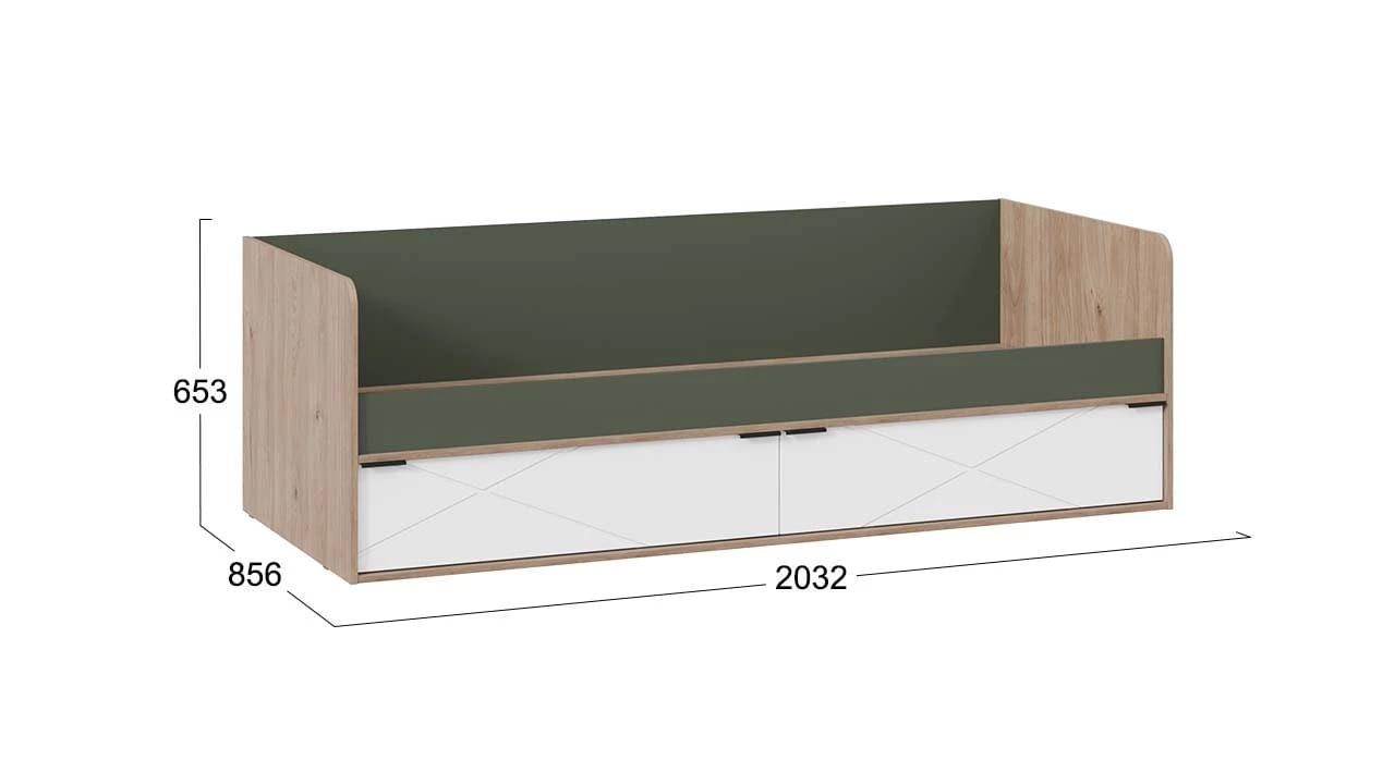 ЛЕО (Гикори джексон/Белый матовый/Дымчатый зеленый) - фото 5