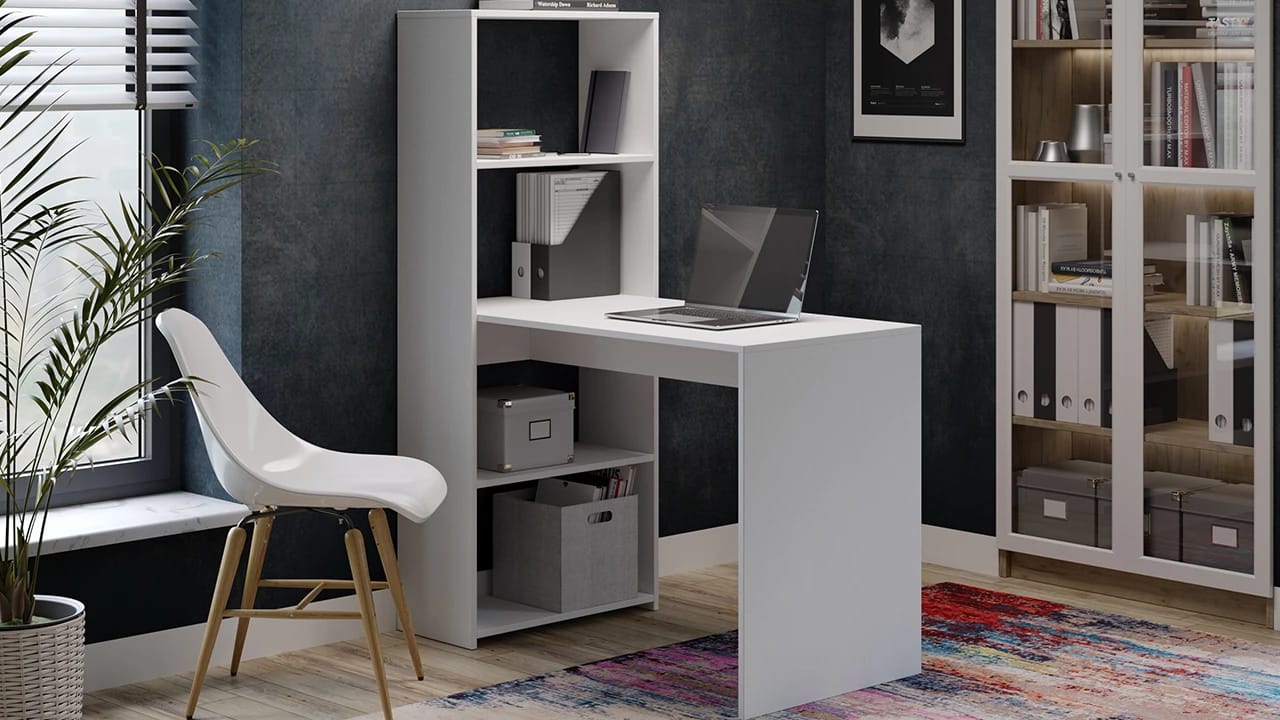 СТОЛ ПИСЬМЕННЫЙ (ТИП 12) (1100*584*1435) (белый ясень) - фото 6