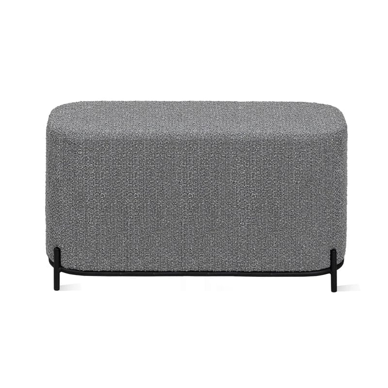 НИКА (Текстиль BRAVO cloud (серый букле), Цвет краски: Черный муар мат. RAL 9005) - фото 2