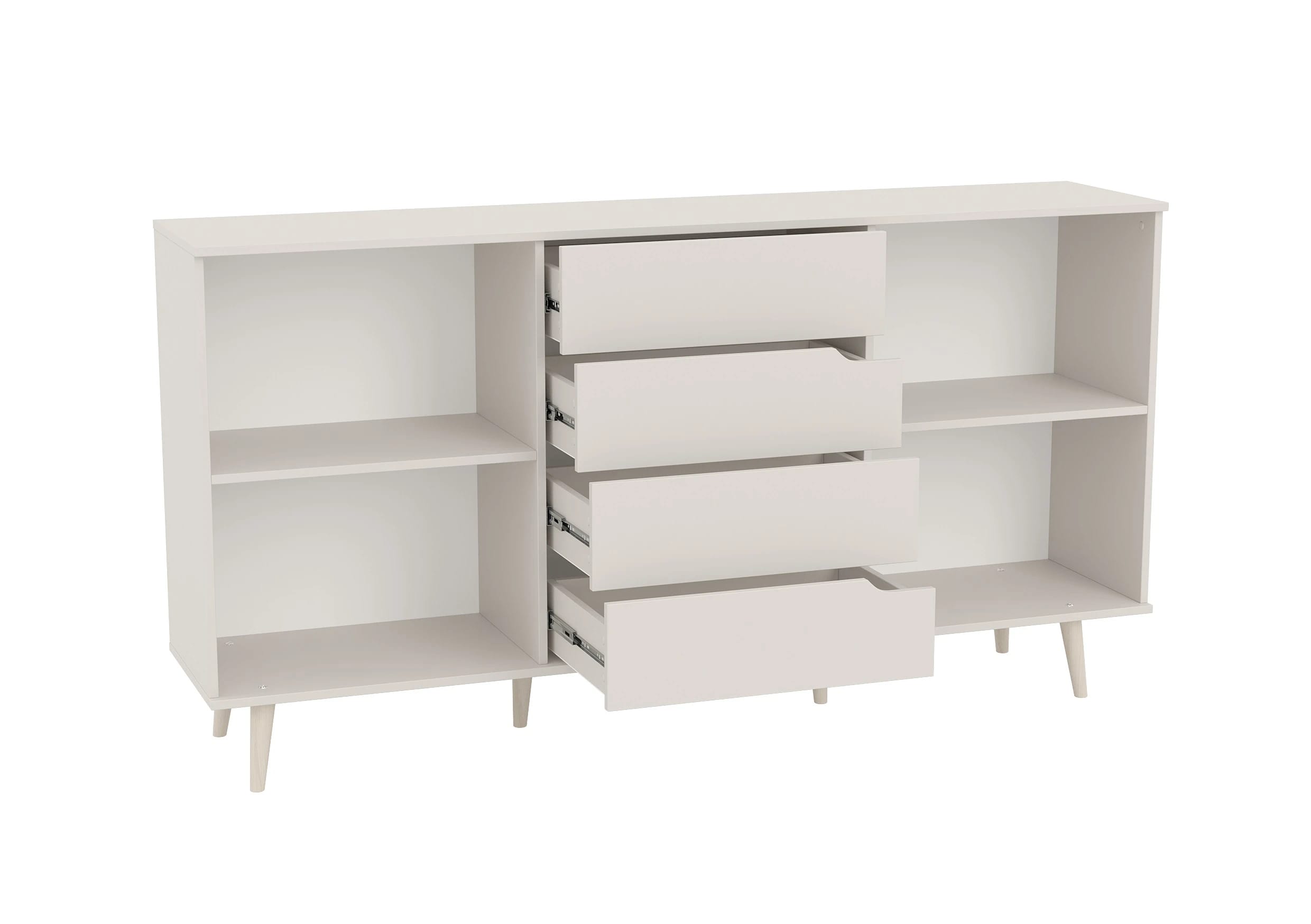 ТУМБА КОМБИНИРОВАННАЯ (АРТ. 6-56002) 1800Х388Х939ММ (Кашемир серый) - фото 4