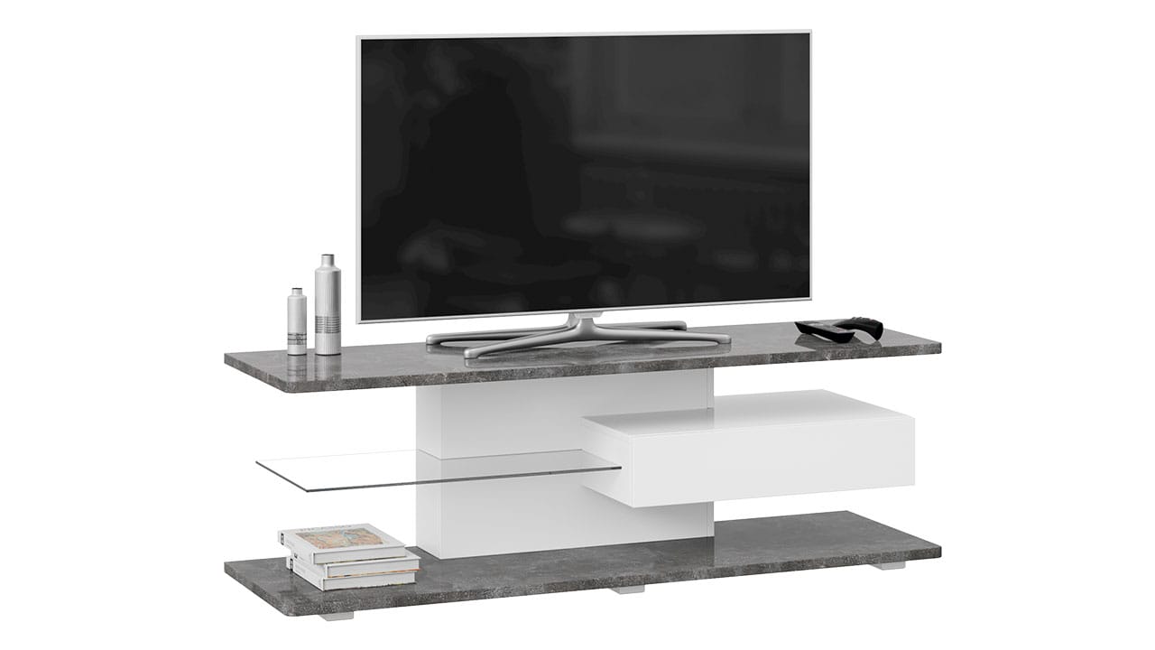 ДАЙМОНД (DIAMOND) (белый/ателье темный глянец) - фото 1