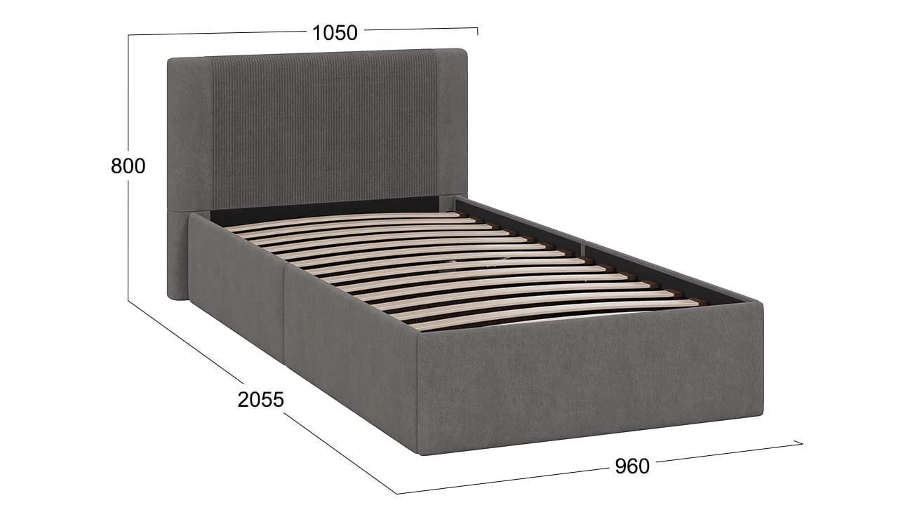 ТЕЙЛОР (Микровелюр Linea Grande 66/Connect 66 (Серо-коричневый)) - фото 5