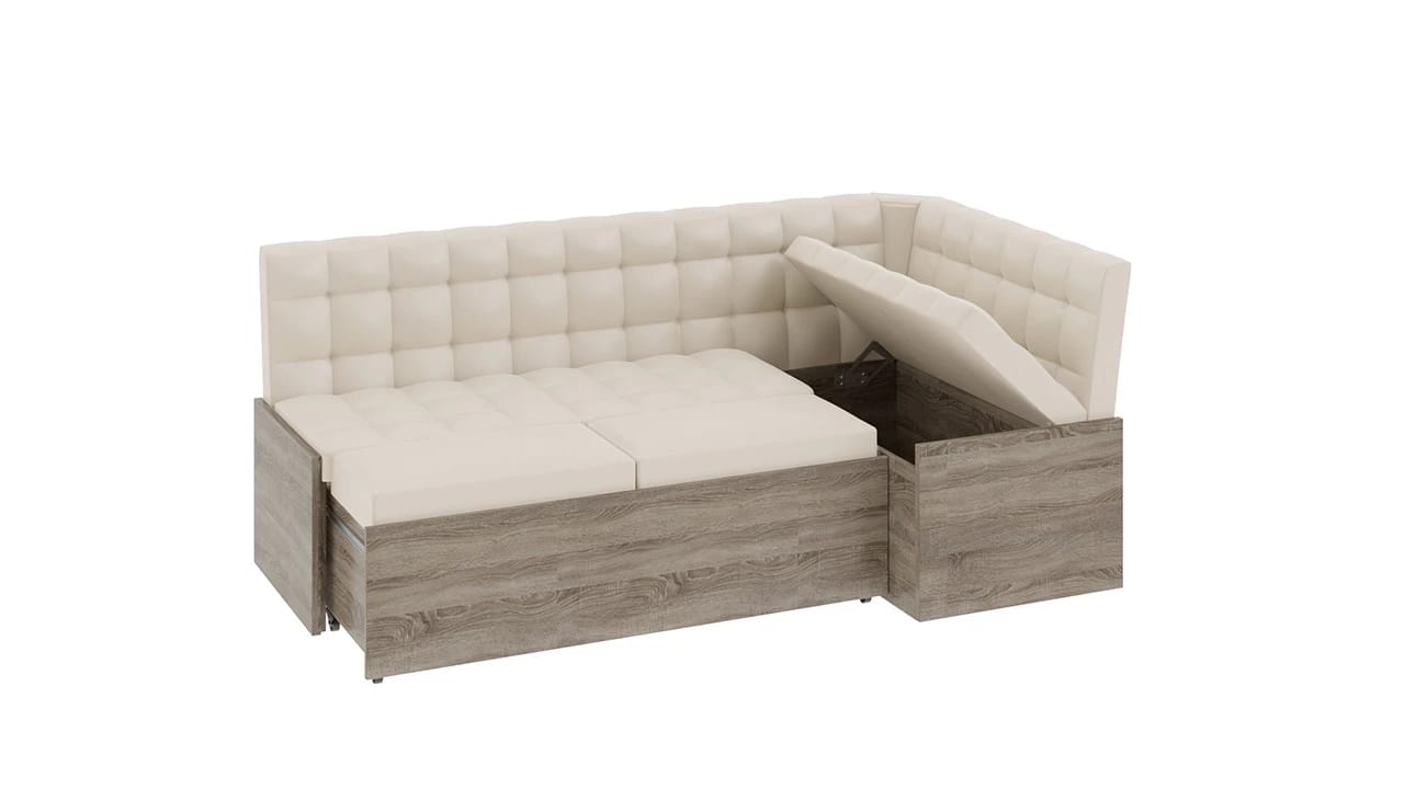 ФОРЕСТ (дуб сонома трюфель/кожзам бежевый) - фото 5