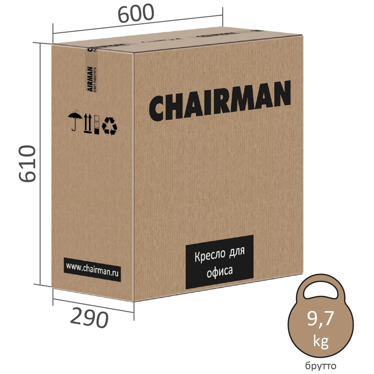 CHAIRMAN CH 107 (розовый) - фото 10