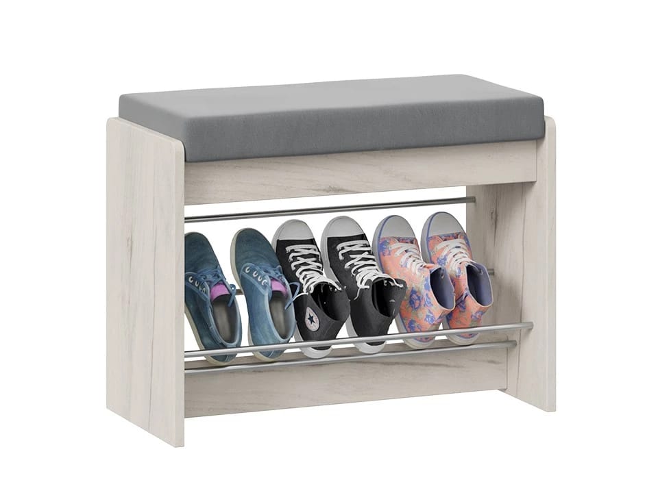 ТАЙМ (дуб крафт белый/велюр серый) - фото 2