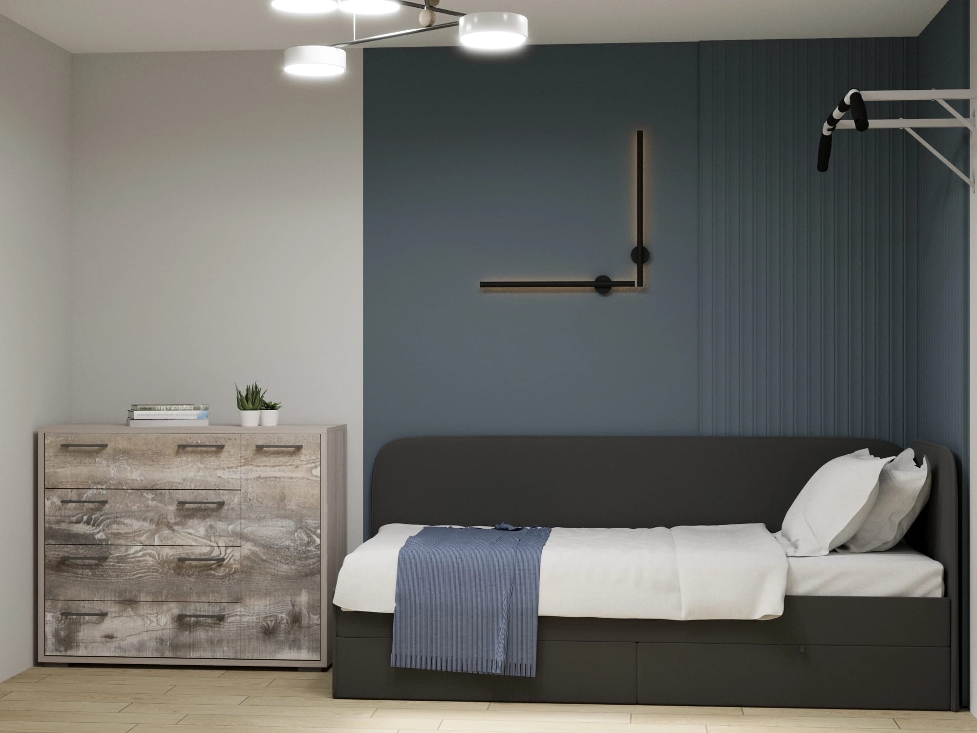 ПАЙН-4.1 (корпус ясень светлый/фасад бетон пайн экзотик) - фото 5