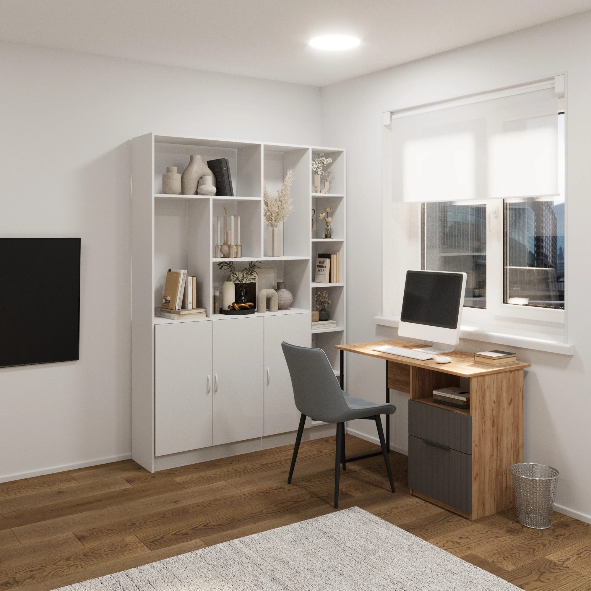 ХИЛТОН (дуб крафт золотой/графит матовый) - фото 2