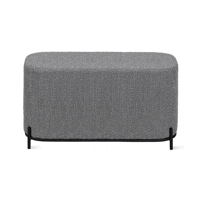 НИКА (Текстиль BRAVO cloud (серый букле), Цвет краски: Черный муар мат. RAL 9005) - фото 1