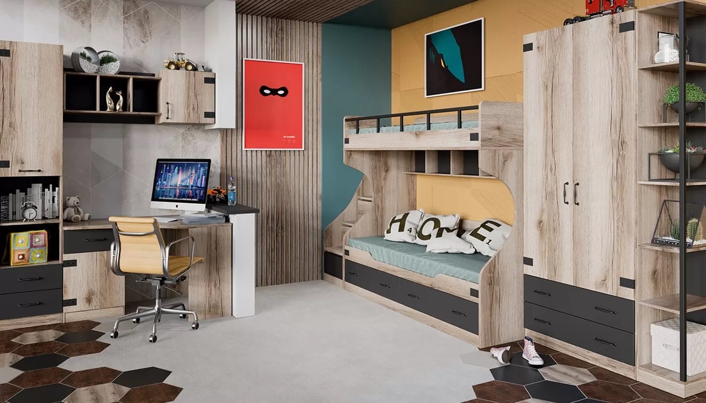 ОКЛАНД (фон черный/дуб делано) - фото 3