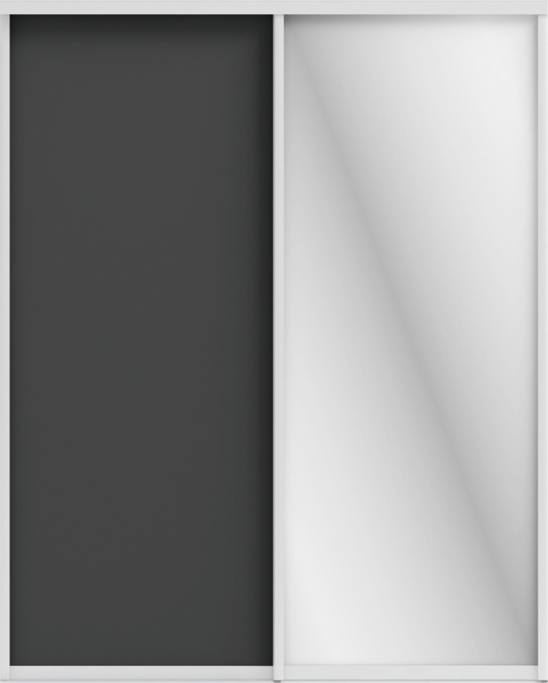 ОРИОН (ЗЕРКАЛО/ЛДСП) (графит/профиль С хром) - фото 1