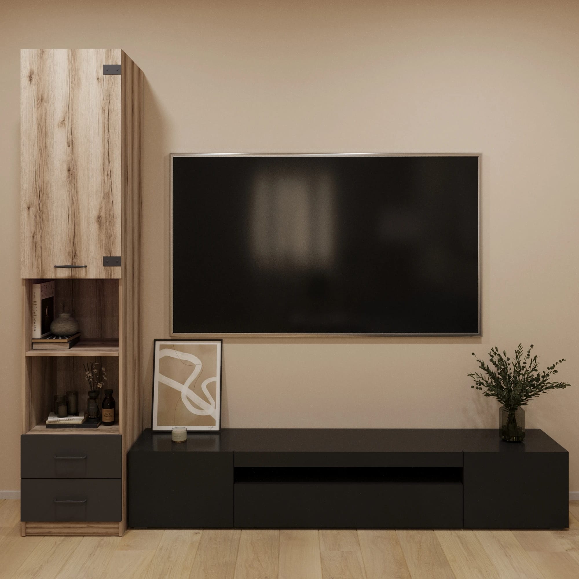 ОКЛАНД (фон черный/дуб делано) - фото 3