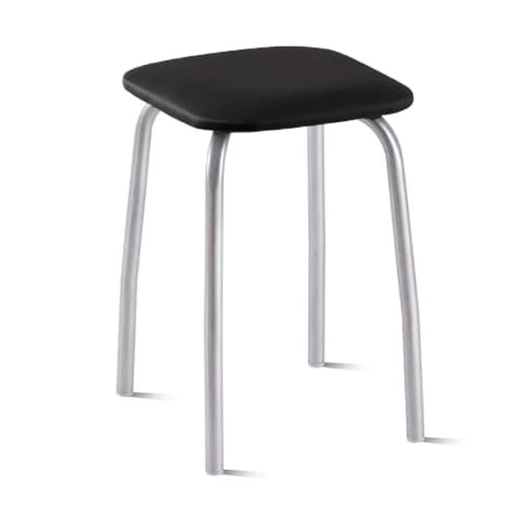 КУХОННЫЙ (сиденье:ВИК MARVEL black (черный)/каркас:алюминий (светло-серый)) - фото 1