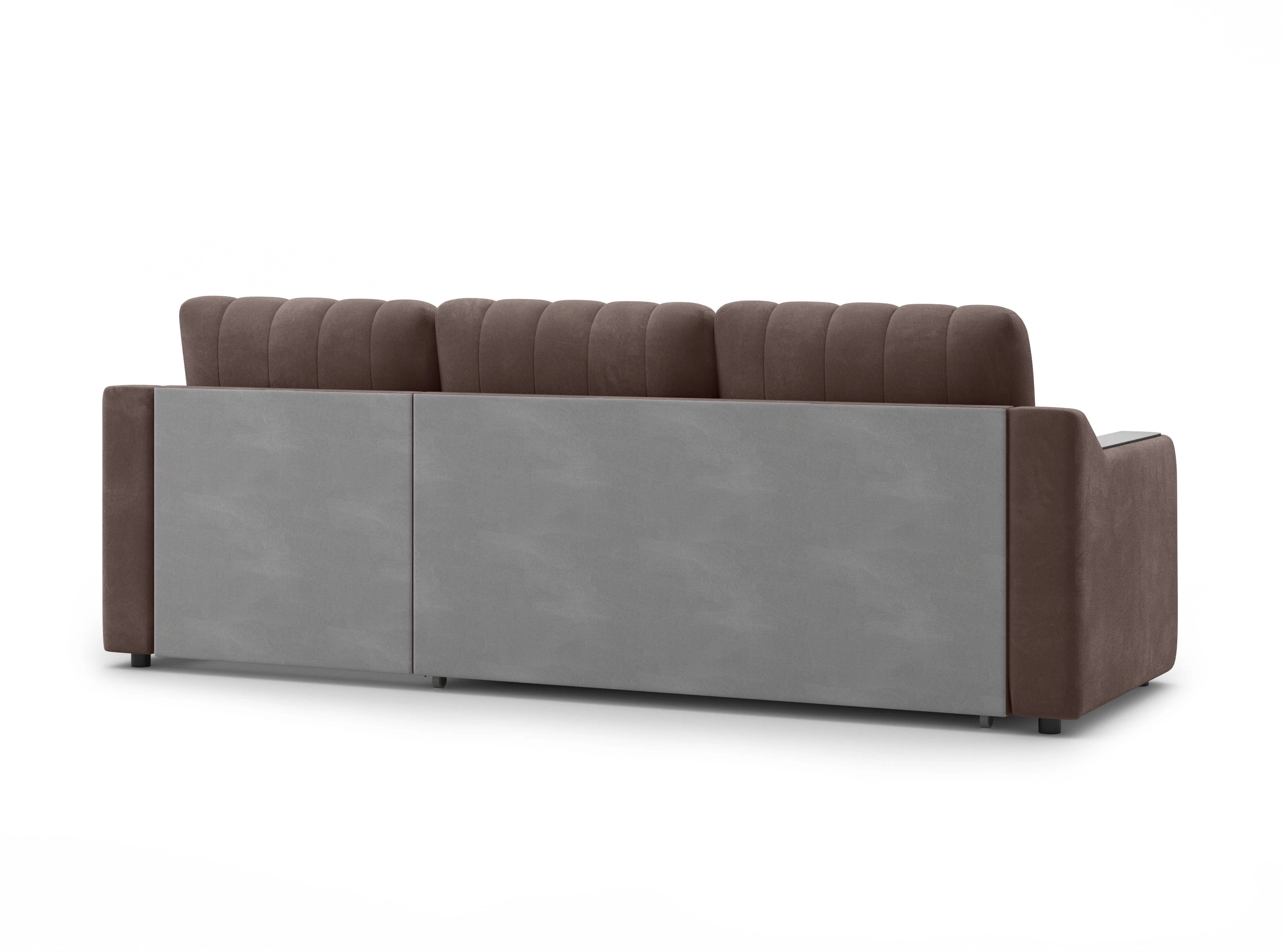 ДИВАН УГЛОВОЙ (УНИВЕРСАЛЬНЫЙ) (МОДЕЛЬ 101) (коричневый (Maxx 235)) - фото 6