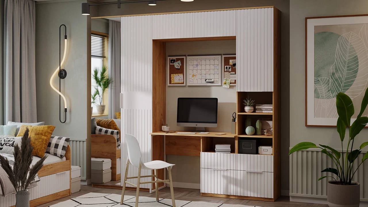 ХИЛТОН (дуб крафт золотой/белый матовый) - фото 6