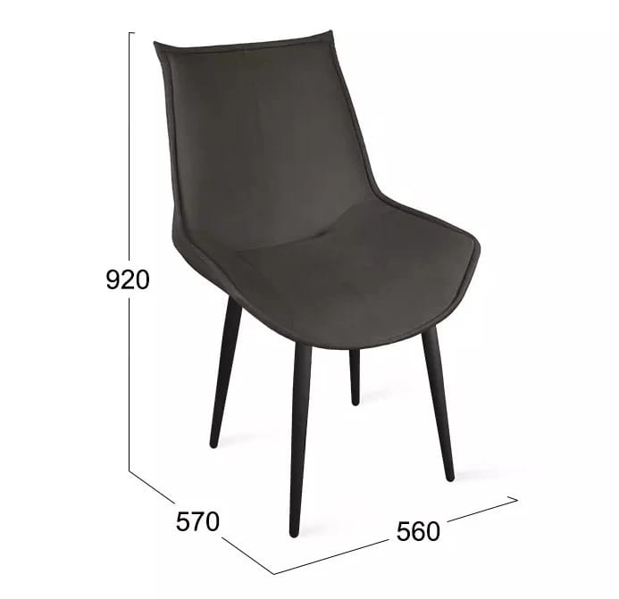 ТЕЙЛОР (Черный муар К1С/Велюр Confetti Stone) - фото 4