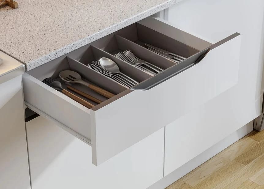 КАЙЛИ (белый/белый/столешница 26 мм ( 0.6м+0.6м), антарес) - фото 5