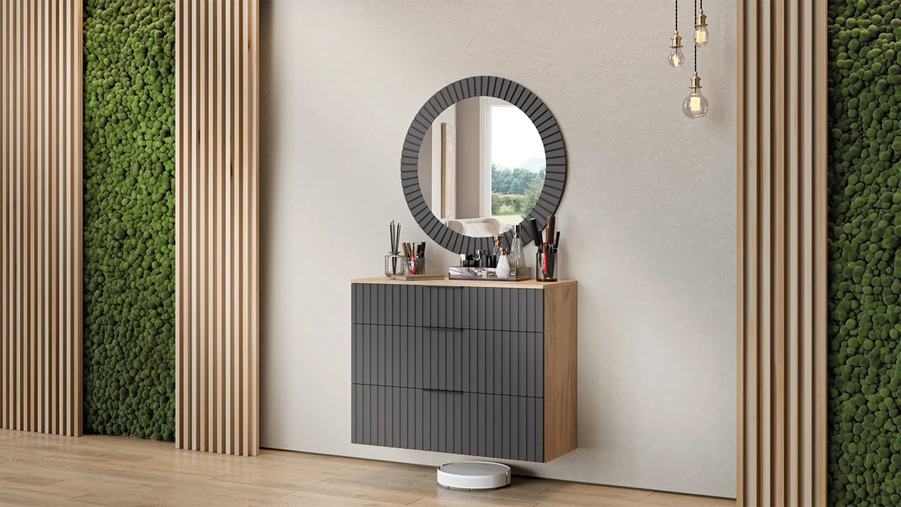 ХИЛТОН (Дуб Крафт золотой/Графит матовый) - фото 4