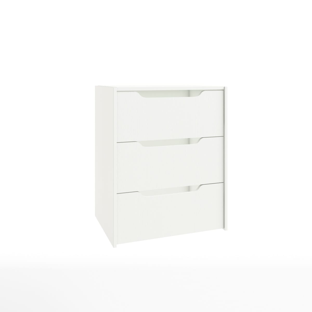 БЛОК ЯЩИКОВ ДЛЯ СЕКЦИИ 768*439 ММ (3 ЯЩ.) РАСКОМПЛЕКТ (600) (белый шагрень) - фото 1