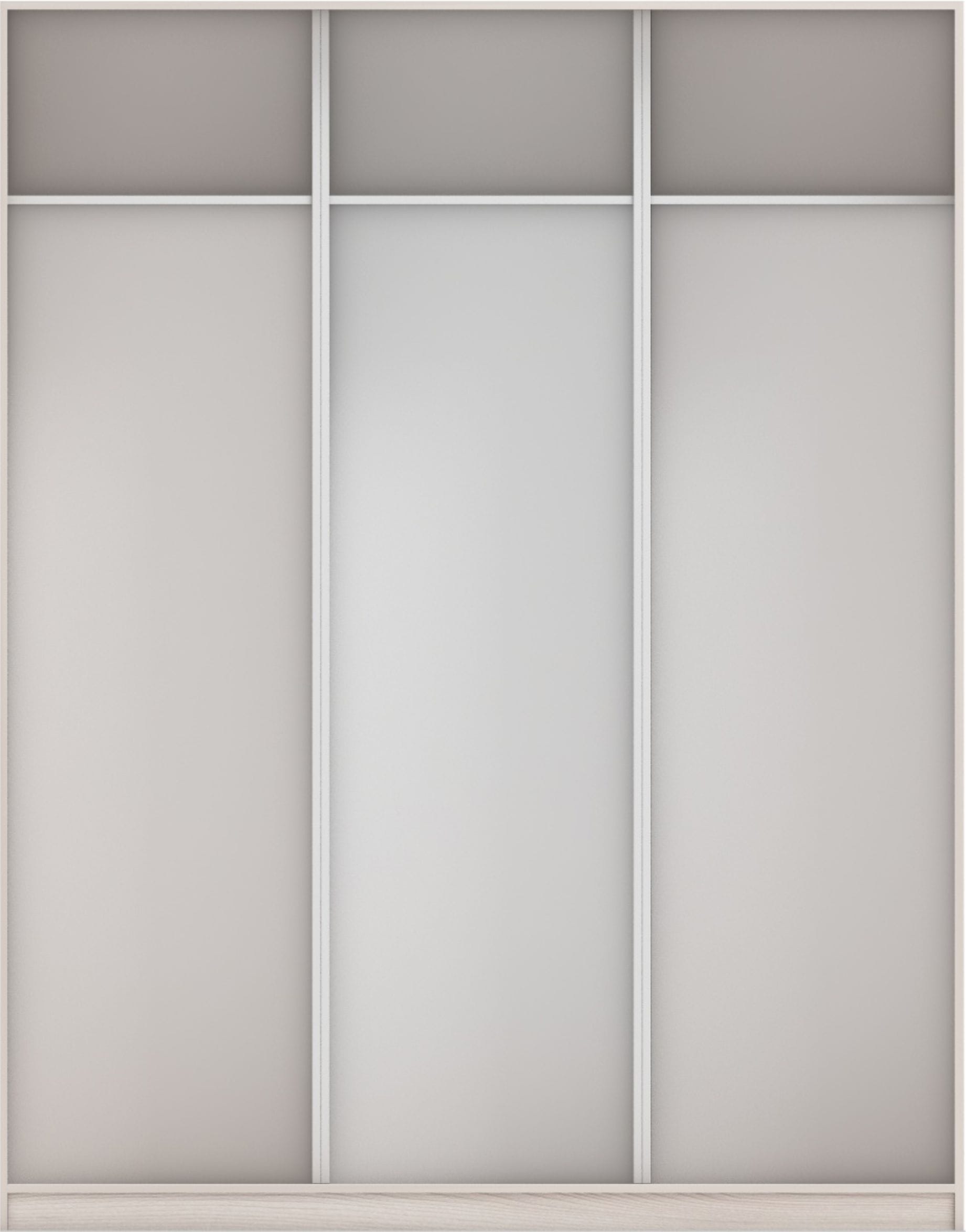 КОРПУС ШКАФА 1800*600*2300 ММ С АНТРЕСОЛЬНЫМИ ПОЛКАМИ (Корпус: ЯСЕНЬ СВЕТЛЫЙ, Наполнение: БЕЛЫЙ шагрень) - фото 3