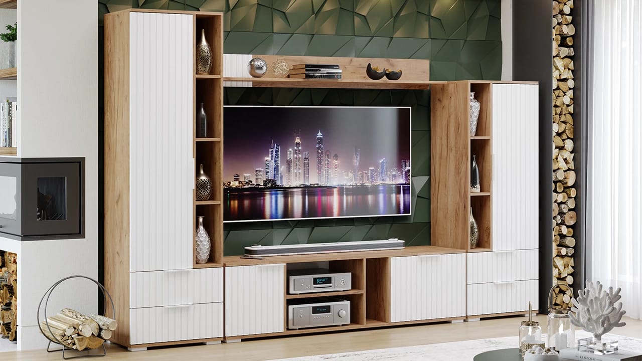 ХИЛТОН (Дуб крафт золотой/Белый матовый) - фото 4