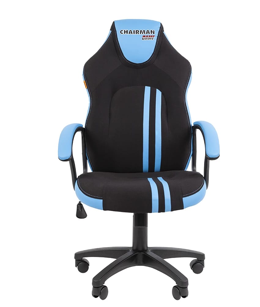 CHAIRMAN GAME 26 (черный/голубой) - фото 2