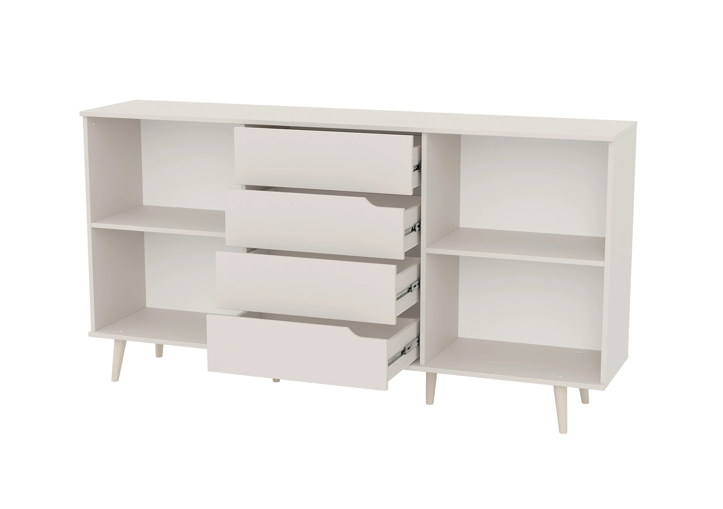 ТУМБА КОМБИНИРОВАННАЯ (АРТ. 6-56002) 1800Х388Х939ММ (Кашемир серый) - фото 2