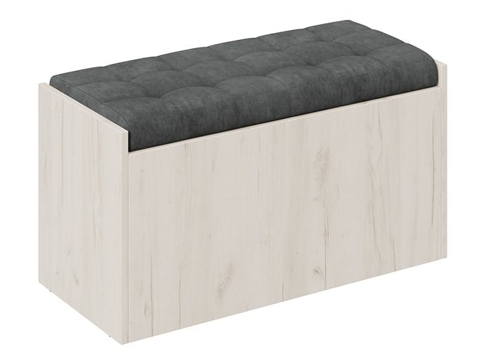 ФОРЕСТ (дуб крафт белый/велюр серый) - фото 1