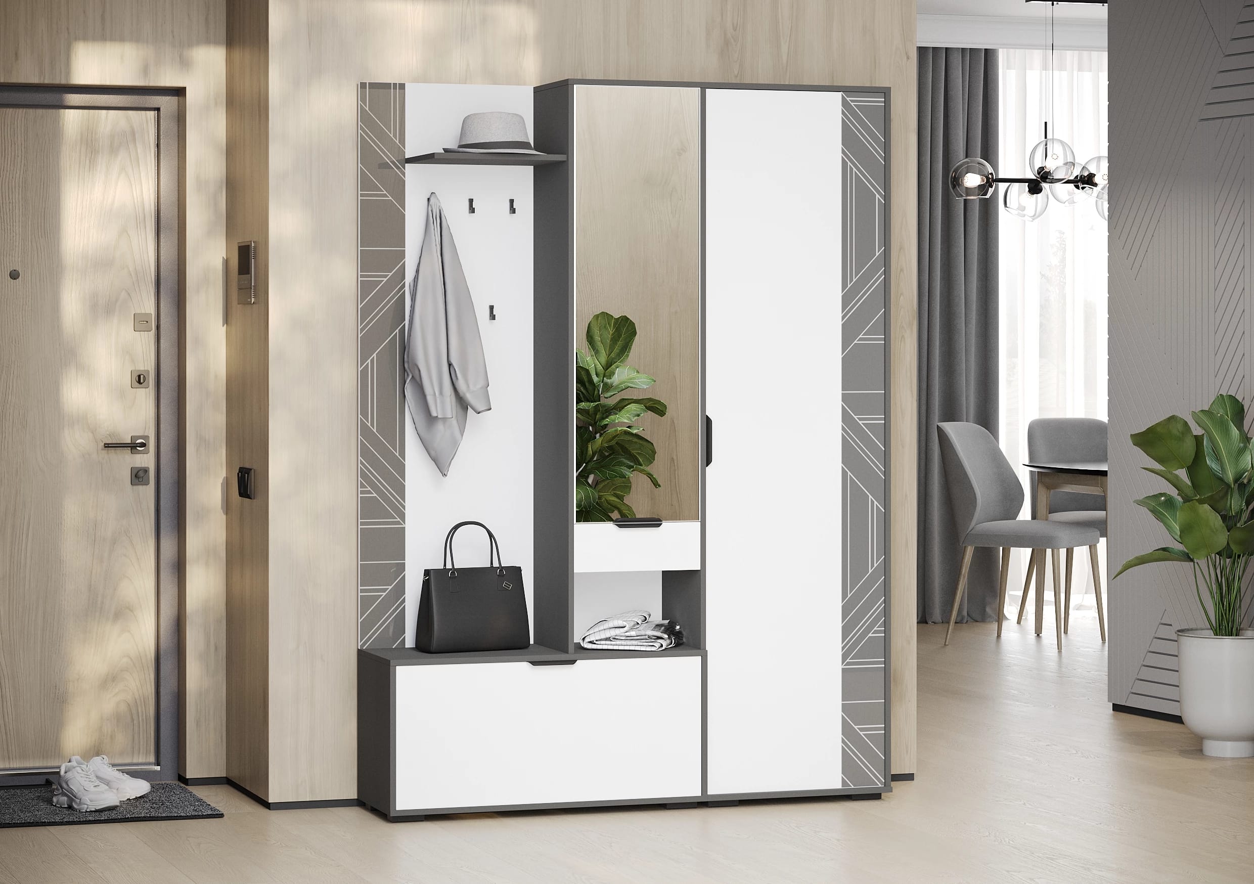 ЛЕО (белый/графит) - фото 3