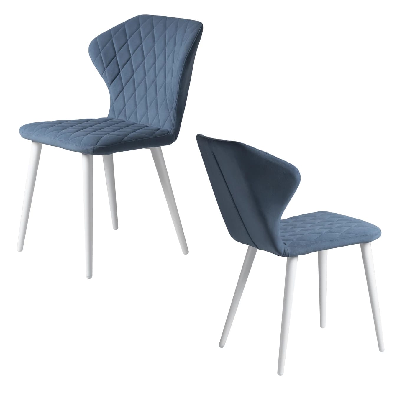 ЙОРК-1 (сиденье: Текстиль Dream DREAM ocean (серо-голубой)/каркас: белый матовый (Муар)) - фото 2